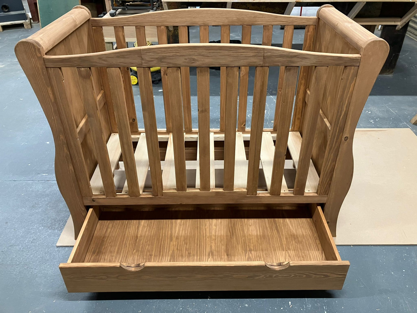 Felix - Custom made Softwood and Oak Cot